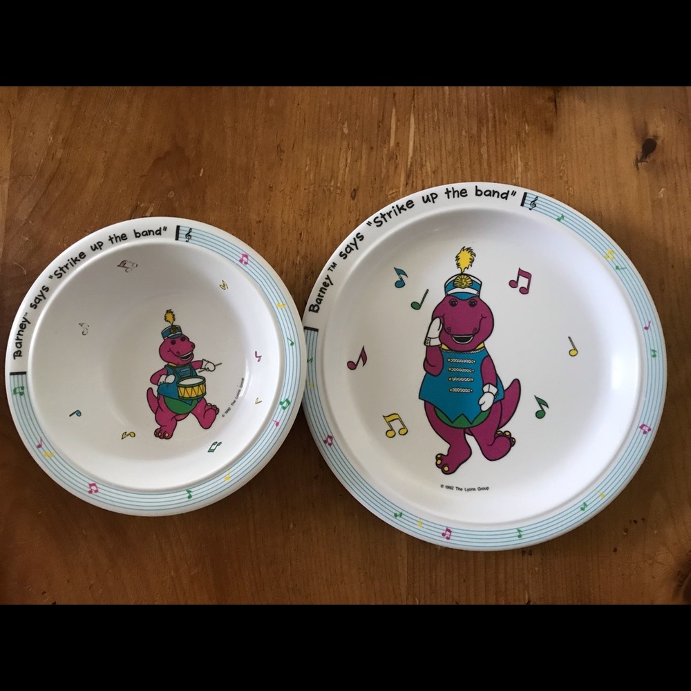 Barney vintage bowl & plate